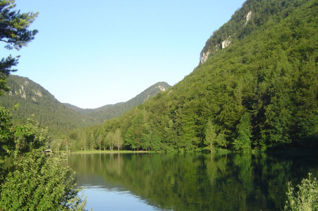 Zavrsnica Reservoir in Zavrsnica Valley in Zirovnica