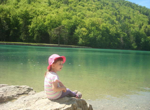 The green Zavrsnica reservoir
