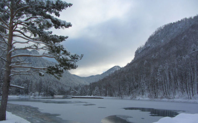 Frozen Zavrsnica reservoir