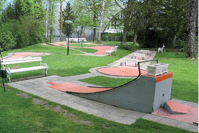 Mini golf playground in Bled, Slovenia