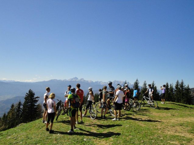 Mountain biking in Slovenian Alps