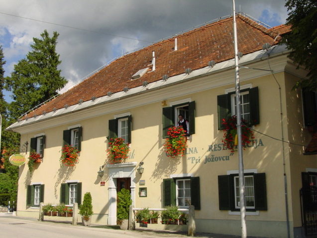 Exterior of Restaurant Avsenik in Slovenia