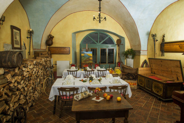 Castle Room at Restaurant Lectar in Radovljica, Slovenia