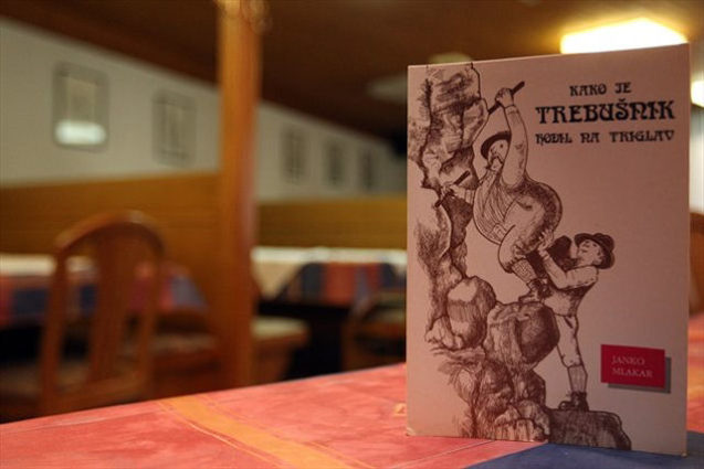 A menu at Restaurant Trebusnik in Zirovnica