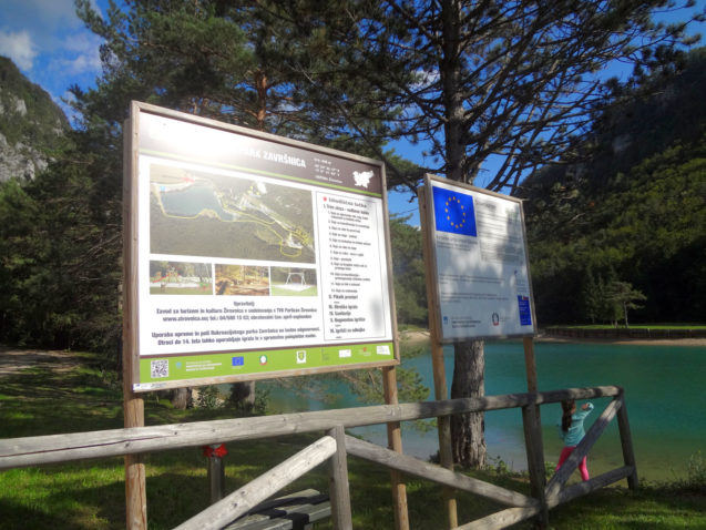 Zavrsnica Recreation Park sign board