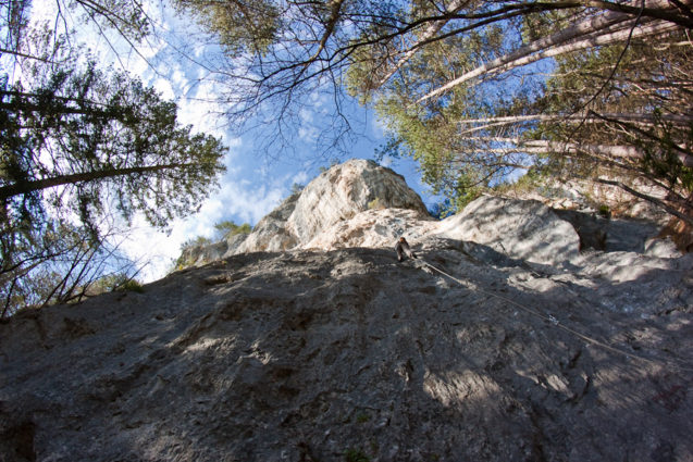 Sport climbing in Slovenian Alps