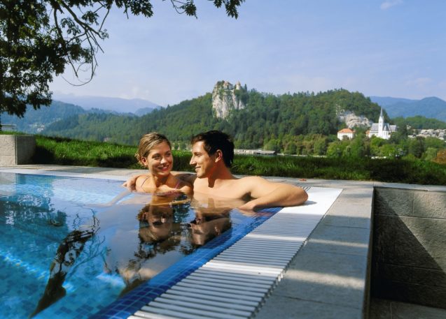 Indoor swimming pools near Lake Bled