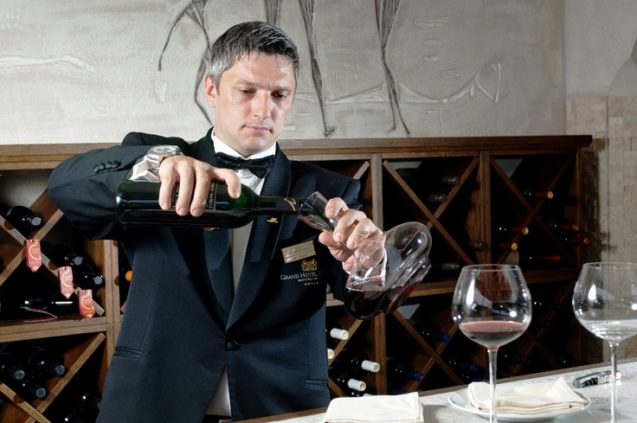 A Sommelier at Vinarte Wine Bar and Cellar in Bled