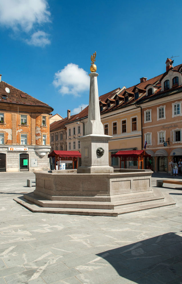 Main square in Kranj, Slovenia