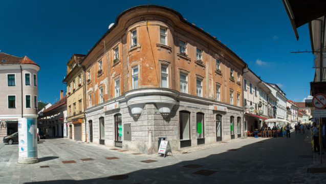 Main square in Kranj, Slovenia