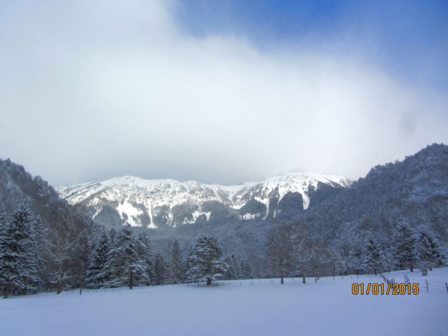 Karawanks in winter, january 22015 Slovenia