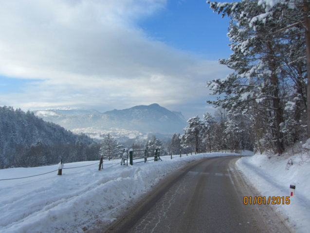 Slovenian Alps in winter