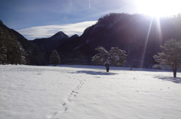 slovenian alps sun rise