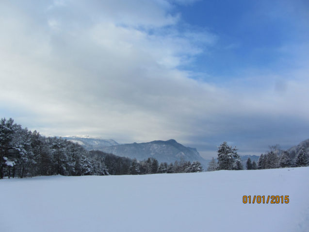 The Julian Alps in winter