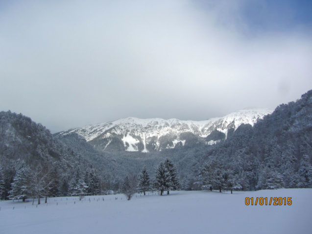 The Karavanke mountains in winter