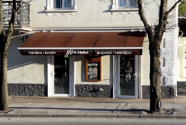 Exterior of Bakery Hitri Kruhek in Bled, Slovenia