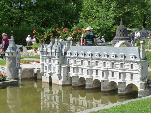 Model of the France's Château de Chenonceau at Minimundus, Klagenfurt, Austria 