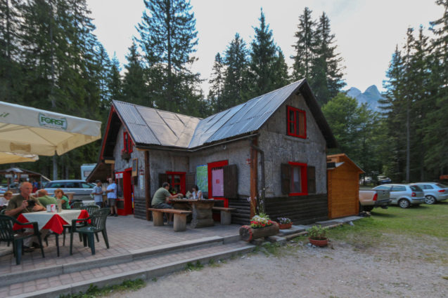 Restaurant near the Laghi di Fusine lakes