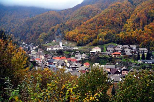 The village of Kropa, Slovenia