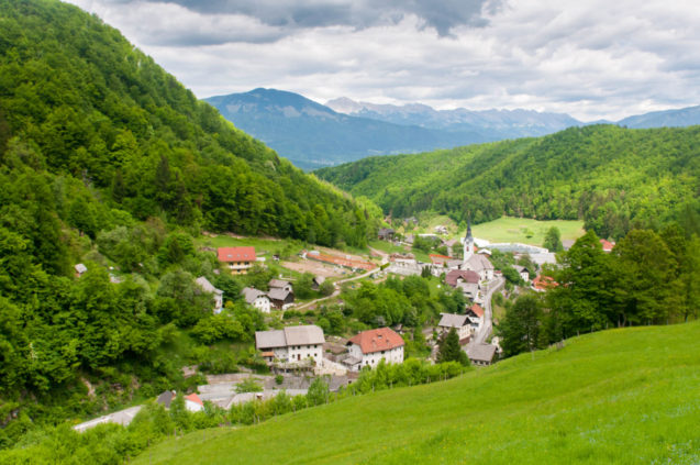 The village of Kropa, Slovenia