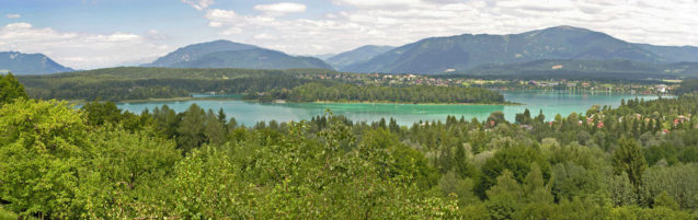 Lake Faaker See panorama, Carinthia, Austria