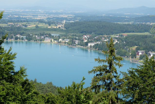 Lake Klopein or Klopeiner see in Carinthia, Austria