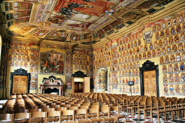 Wappensaal Hall, Landhaus building, Klagenfurt, Carinthia, Austria