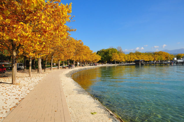 Lido Metnitzstrand in Klagenfurt on the Lake Woerth, Carinthia, Austria