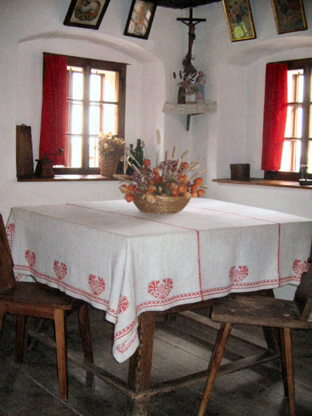 Main living area inside Liznjek House in Kranjska Gora