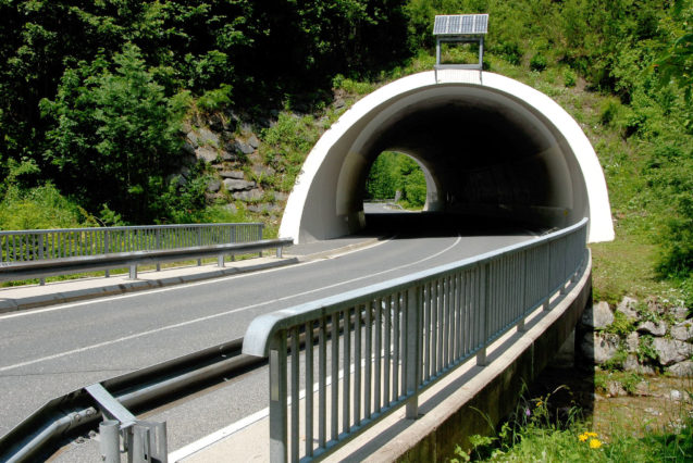 Tunnel on the Loiblpass road