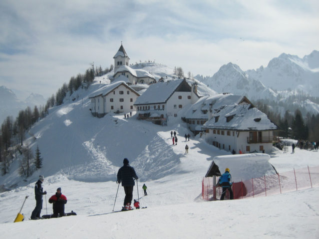 Monte Lussari with plenty of snow