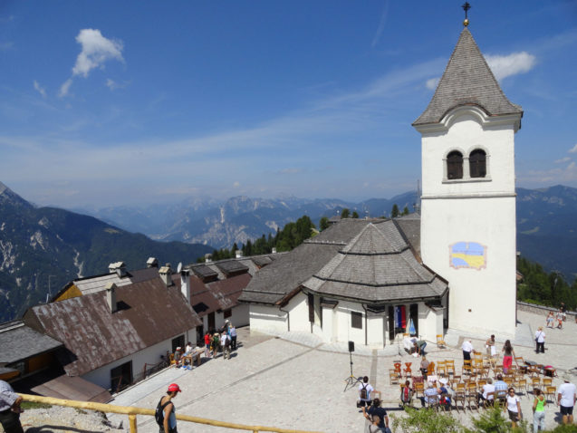 Mount Lussari with the pilgrimage church Santa Maria In Excelsis