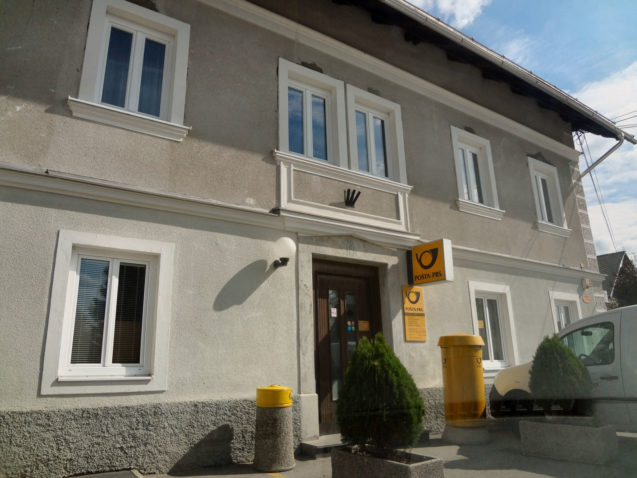 Exterior of Post Office Zirovnica, Slovenia