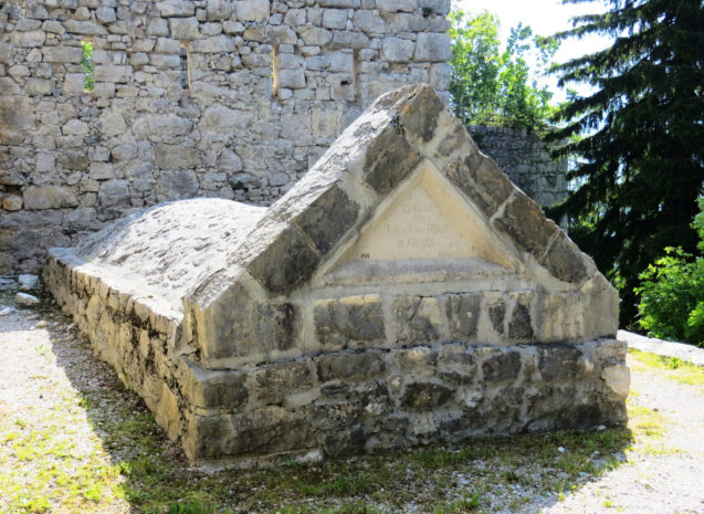 Grave of Austrian troops killed at the Predil Pass in 1809