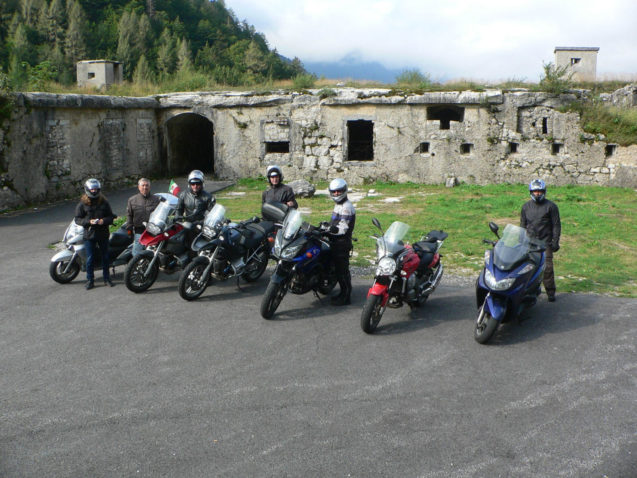 Winding road to the Predil Pass is very popular among motorcyclists