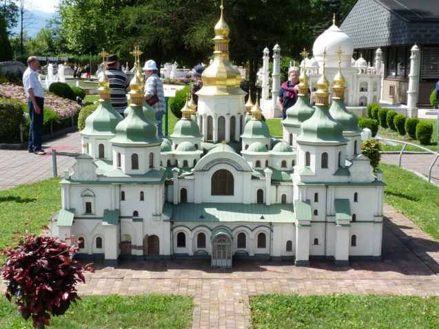 Model of the Kiev's Saint Sophia's Cathedral at Minimundus, Klagenfurt, Austria 