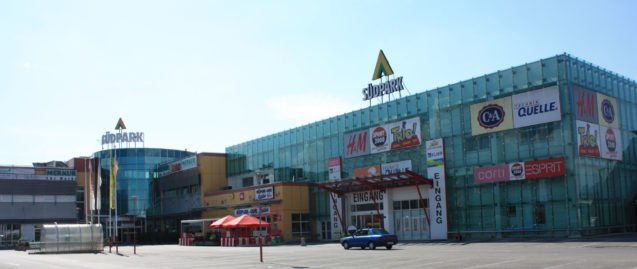 Exterior of Shopping center Südpark in Klagenfurt, Austria