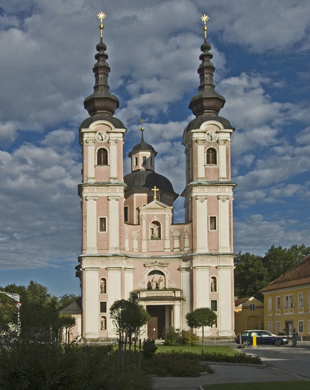 The Heilige Kreuz church is among the most beautiful sacred Baroque-style buildings in Austria