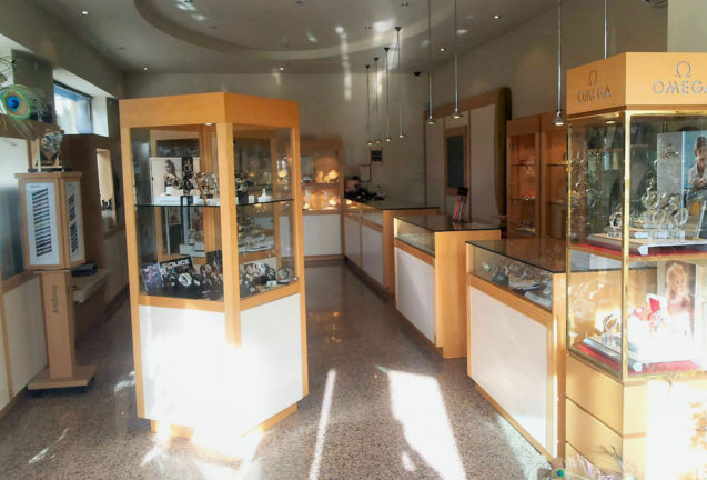 Interior of Zlatarna Celje Bled jewellery