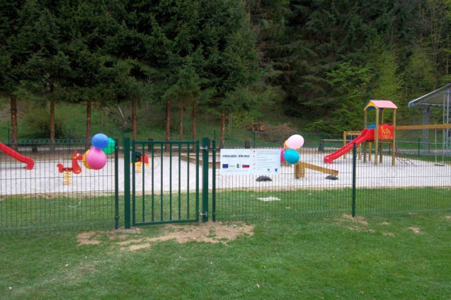 Children's playground Ribno in Slovenia