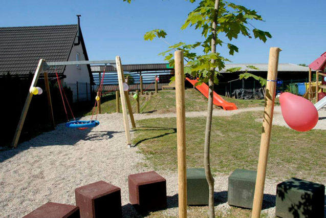 Childrens playground in Selo in Zirovnica, Slovenia