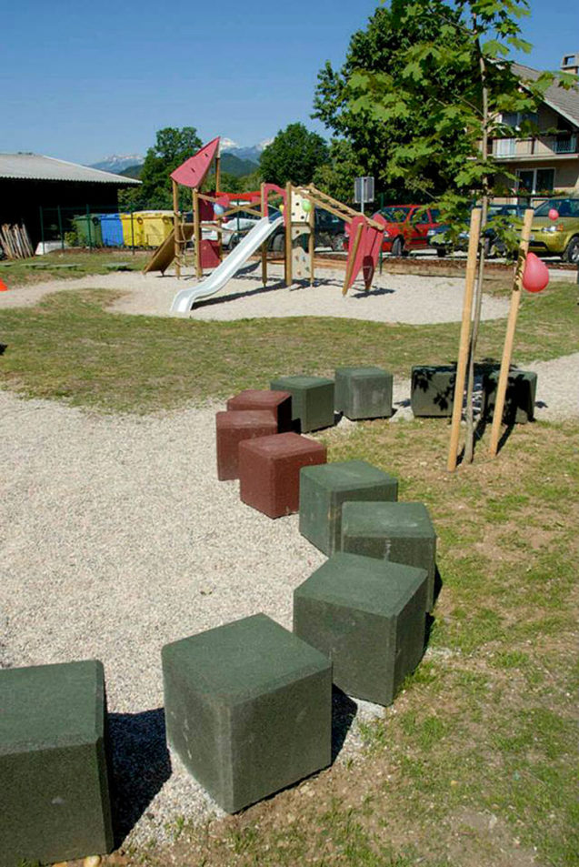 Childrens playground in Selo in Zirovnica, Slovenia