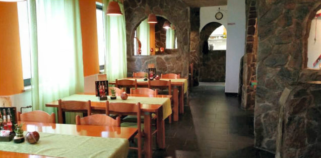 Inside of Restaurant Pr Javornik in Slovenia