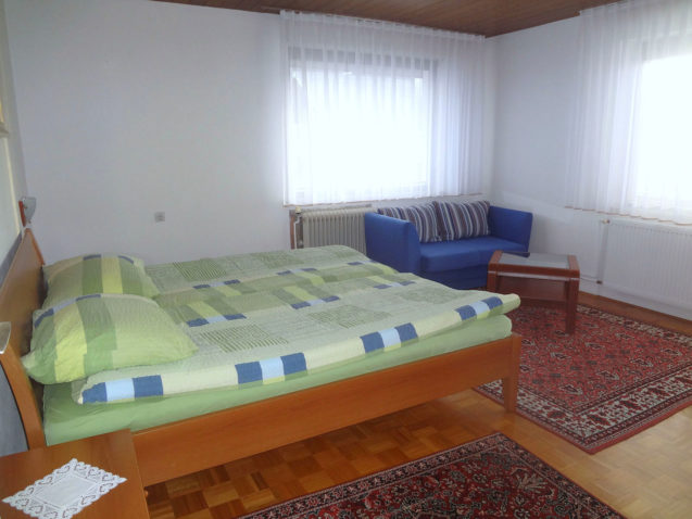 Double bed of the Fine Stay Apartments in Lake Bled, Slovenia