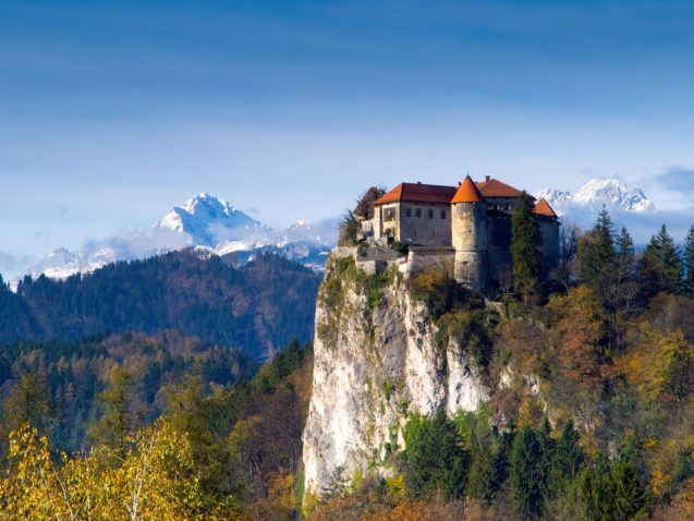 Bled Castle in autumn