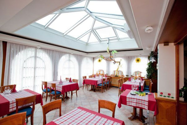 Interior of Restaurant Tulipan in Lesce, Slovenia