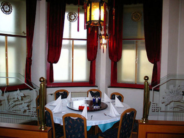 Interior of the Chinese Restaurant Peking in Lake Bled, Slovenia