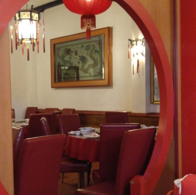 Interior of the Chinese Restaurant Peking in Lake Bled, Slovenia