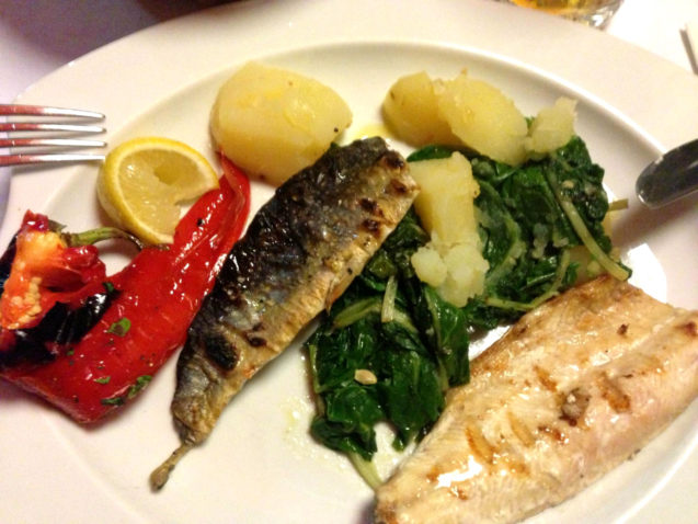 Fish dish at Gostilna Union Restaurant and Bar in Bled