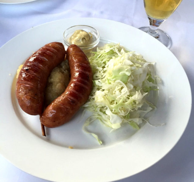 Food at the Grill Restaurant and Terrace Lovec in Lake Bled, Slovenia